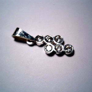 Köves ezüst medál - ékszer - nyaklánc - medál - Meska.hu