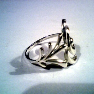 Kalocsai virágos gyűrű(1)  - ékszer - gyűrű - figurális gyűrű - Meska.hu