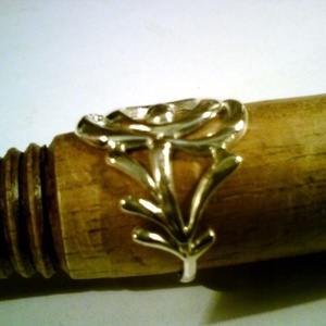 Kalocsai virágos gyűrű(1)  - ékszer - gyűrű - figurális gyűrű - Meska.hu