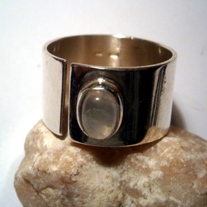 Holdköves ezüst gyűrű -  - Meska.hu