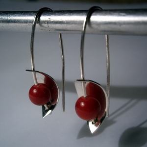 Korall fülbevaló -  - Meska.hu