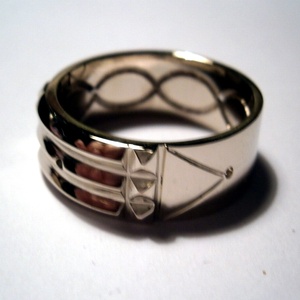 Atlantiszi gyűrű fehér aranyból -  - Meska.hu