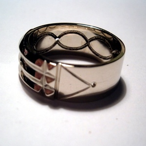 Atlantiszi gyűrű fehér aranyból -  - Meska.hu