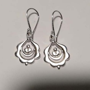 Magyar mintás fülbevaló ezüstből, Ékszer, Fülbevaló, Lógó fülbevaló, Ékszerkészítés, Ötvös, MESKA