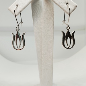 Ezüst fülbevaló - ékszer - fülbevaló - lógó fülbevaló - Meska.hu