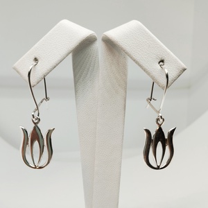 Ezüst fülbevaló - ékszer - fülbevaló - lógó fülbevaló - Meska.hu