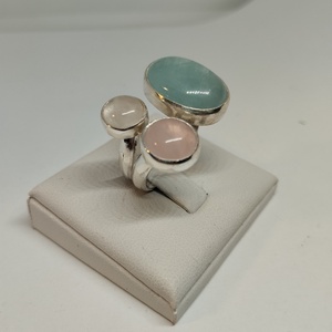 Akvamarin ékszer szett - Meska.hu