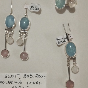 Akvamarin ékszer szett - ékszer - ékszerszett - Meska.hu