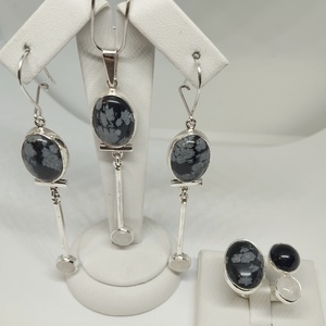 Ezüst ékszer szett - ékszer - ékszerszett - Meska.hu