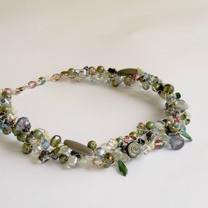 Lánc Káprázat - Kerek Lágy ősz - ékszer - nyaklánc - gyöngyös nyaklánc - Meska.hu