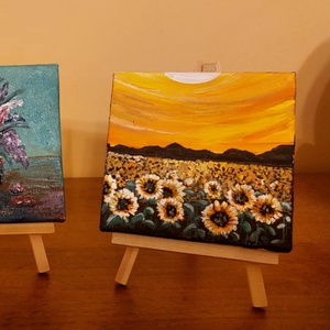 Mini festmények  - művészet - festmény - akril - Meska.hu