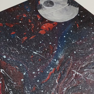 Festmény - Halálcsillag világító - művészet - festmény - akril - Meska.hu