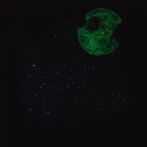 Festmény - Halálcsillag világító - művészet - festmény - akril - Meska.hu