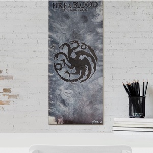 Festmény - Targaryen - művészet - festmény - akril - Meska.hu
