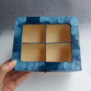 Teás doboz - Kék hold  - otthon & életmód - konyhafelszerelés, tálalás - konyhai tárolás - tea & kávé tárolás - Meska.hu