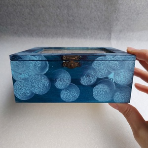 Teás doboz - Kék hold  - otthon & életmód - konyhafelszerelés, tálalás - konyhai tárolás - tea & kávé tárolás - Meska.hu