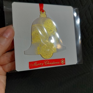 Karácsonyfadísz fehér harang  - karácsony - karácsonyi lakásdekoráció - karácsonyfadíszek - Meska.hu