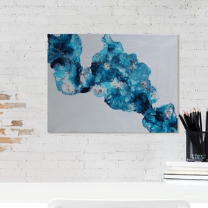 Absztrakt festmény - Jégvirág  - művészet - festmény - akril - Meska.hu