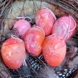 Húsvéti tojások  - Fagyi pink-barack  - Meska.hu