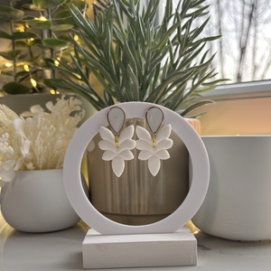 Avana - Hófehér Szárny Fülbevaló - esküvő - ékszer - fülbevaló - Meska.hu