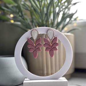 Athéna - Púder Rózsaszín Szárny Fülbevaló, Esküvő, Ékszer, Fülbevaló, Ékszerkészítés, MESKA