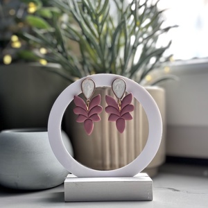 Athéna - Púder Rózsaszín Szárny Fülbevaló - esküvő - ékszer - fülbevaló - Meska.hu