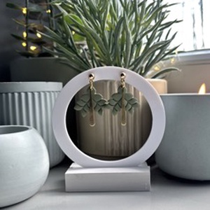 Olívia - Olíva Színű Virág Fülbevaló, Esküvő, Ékszer, Fülbevaló, Ékszerkészítés, MESKA