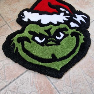 Grincs (Grinch) tufting szőnyeg - otthon & életmód - lakástextil - szőnyeg - más típusú szőnyeg - Meska.hu