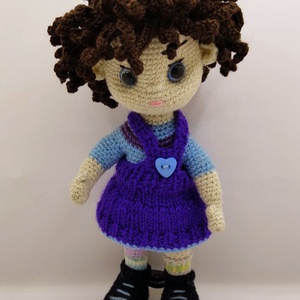 lila szoknyás baba, Játék & Sport, Baba & babaház, Baba, Horgolás, MESKA