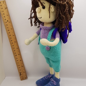 32 cm magas fiú baba hátizsákkal - játék & sport - baba & babaház - baba - Meska.hu