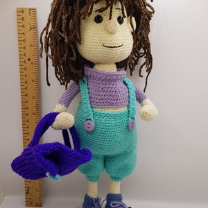 32 cm magas fiú baba hátizsákkal - játék & sport - baba & babaház - baba - Meska.hu