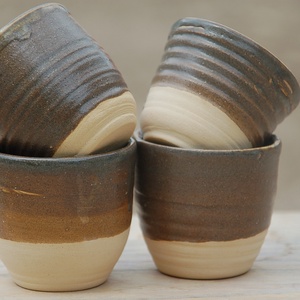 Kávéspohár - szett - művészet - szobor - kerámia - Meska.hu