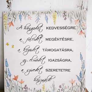 Fa táblakép, Otthon & Életmód, Dekoráció, Kép & Falikép, Fából készült kép, Festett tárgyak, Famegmunkálás, MESKA
