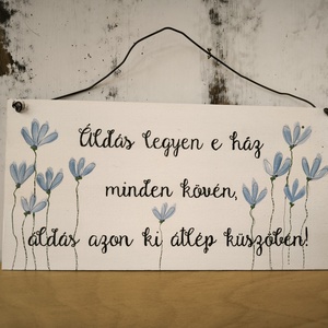 Üdvözlő fa táblakép - otthon & életmód - dekoráció - kép & falikép - fából készült kép - Meska.hu