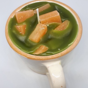 Mandarin gyertya bögrében -  - Meska.hu