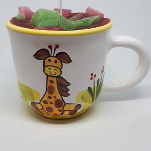 Eper-guava gyertya bögrében - Meska.hu