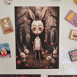 Hűtőmágnes, Otthon & Életmód, Konyhafelszerelés, tálalás, Konyhai dekoráció, Hűtőmágnes, Fotó, grafika, rajz, illusztráció, MESKA