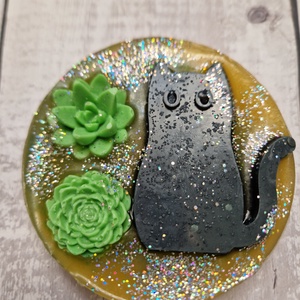 Ülö macskás diszszappan (zöld) - szépségápolás - szappan & fürdés - kézműves szappan - Meska.hu