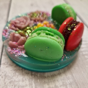 Macaronos diszszappan (zöld) - szépségápolás - szappan & fürdés - kézműves szappan - Meska.hu