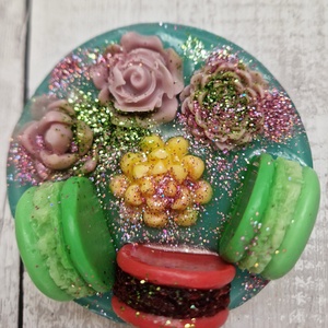 Macaronos diszszappan (zöld) - Meska.hu