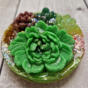 Sziklakerti kövirózsa diszszappan  - szépségápolás - szappan & fürdés - kézműves szappan - Meska.hu