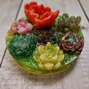 Pipacsos díszszappan - szépségápolás - szappan & fürdés - kézműves tusfürdő - Meska.hu