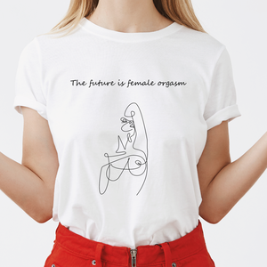 Female orgasm - prémium, designer, 100% pamut, szitázott póló, Ruha & Divat, Női ruha, Póló, felső, Fotó, grafika, rajz, illusztráció, MESKA