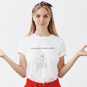 Female orgasm - prémium, designer, 100% pamut, szitázott póló - ruha & divat - női ruha - póló, felső - Meska.hu