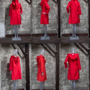 Altered dress - hosszú ujjú, ejtett elejű, kapucnis, térdig érő ruha - ruha & divat - női ruha - ruha - Meska.hu