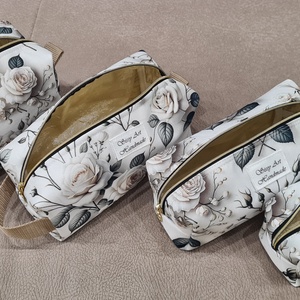 Neszeszer szett rózsás - táska & tok - neszesszer - Meska.hu