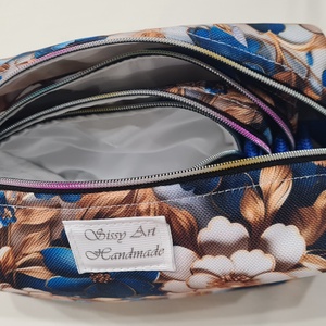 Neszeszer szett királykék rózsa - táska & tok - neszesszer - Meska.hu