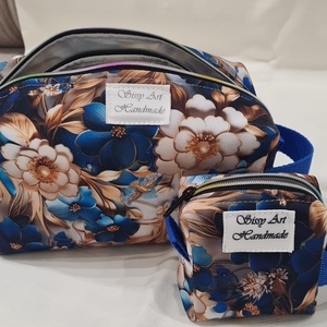 Neszeszer szett királykék rózsa - táska & tok - neszesszer - Meska.hu