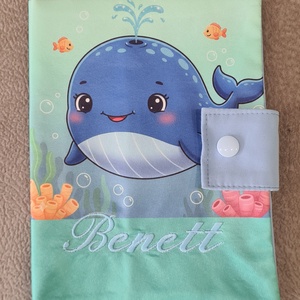 Egészségügyi kiskönyv borító , Baba - mama, Babaemlékek, Egészségügyi kiskönyv borító, Hímzés, Varrás, MESKA