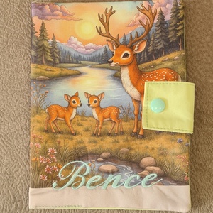 Egészségügyi kiskönyv borító , Baba - mama, Babaemlékek, Egészségügyi kiskönyv borító, Hímzés, Varrás, MESKA